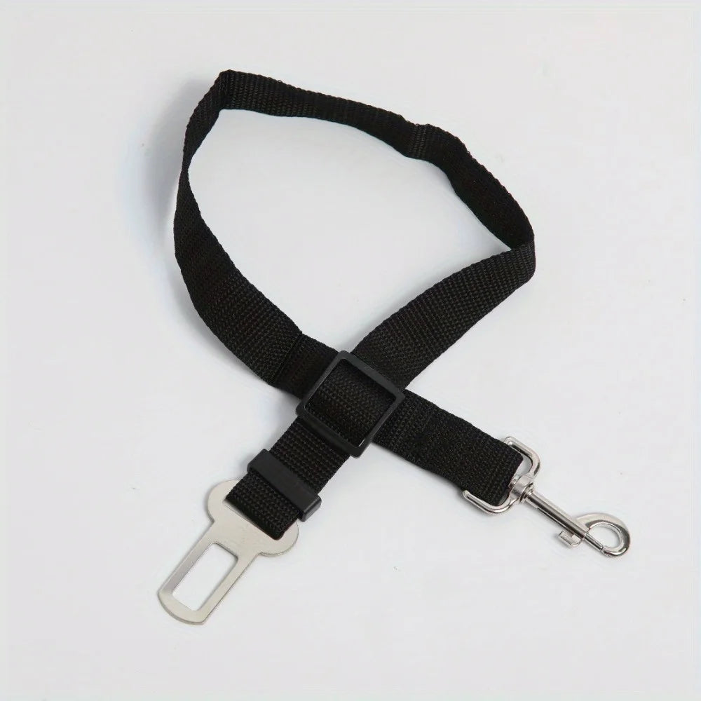 Pet Car Safety Harness: Adjustable Dog Seat Belt for Small to Large Breeds - Nylon Material - TrendForce25