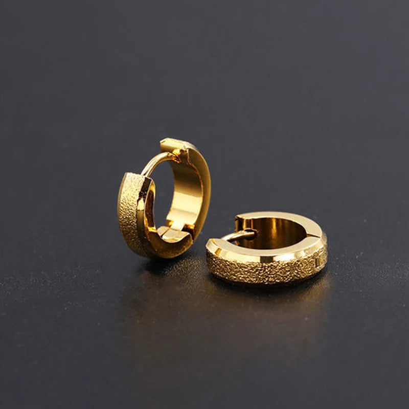 1Pc Punk Ear Clip For Man Stud Earrings Teens Hip Hop Style Ear Ring Jewelry Accessories - TrendForce25