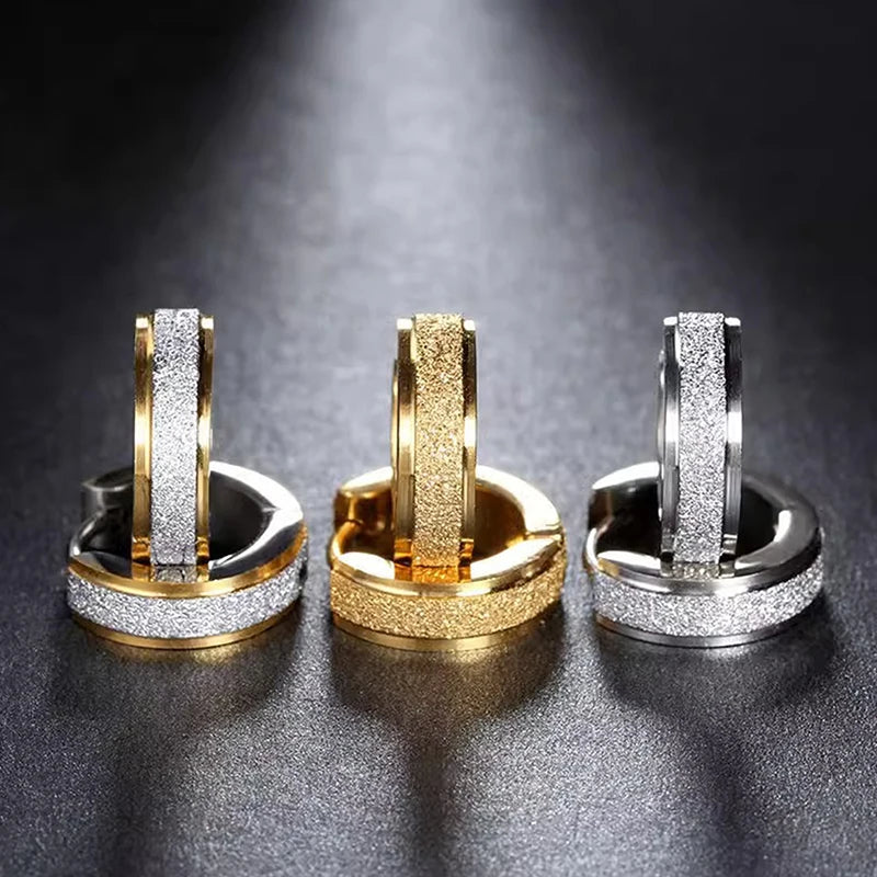 1Pc Punk Ear Clip For Man Stud Earrings Teens Hip Hop Style Ear Ring Jewelry Accessories - TrendForce25