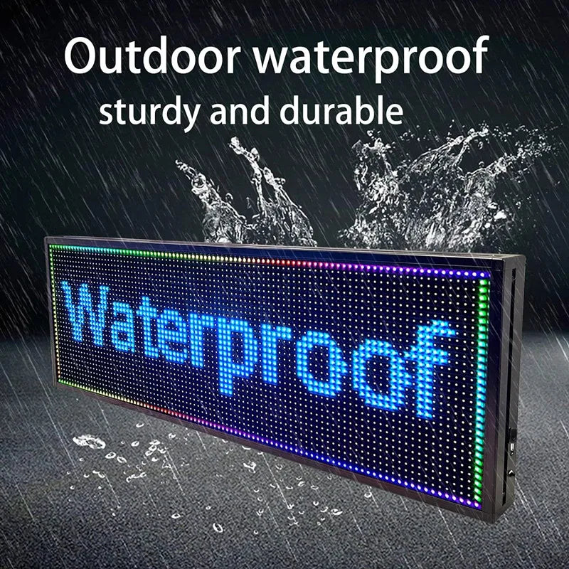 High-brightness Outdoor LED Signboard 7-color LED Electric Bulletin Moving Shining LED Message Board Multi-function Signboard - TrendForce25