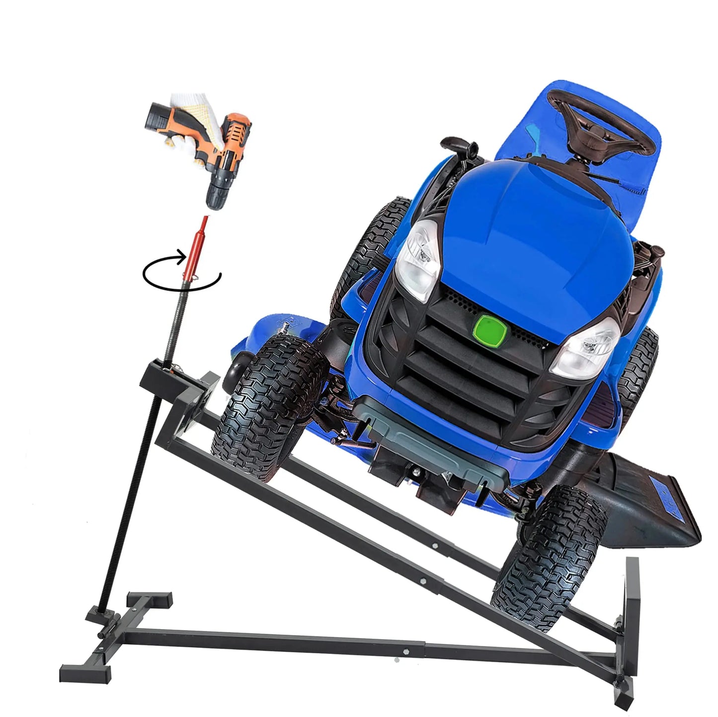 LZBEITEM Lawn Mower Lift Jack -Lifting Platform 882 Lbs Capacity for Garden Tractors and Lawn Mowers with Manual Handle