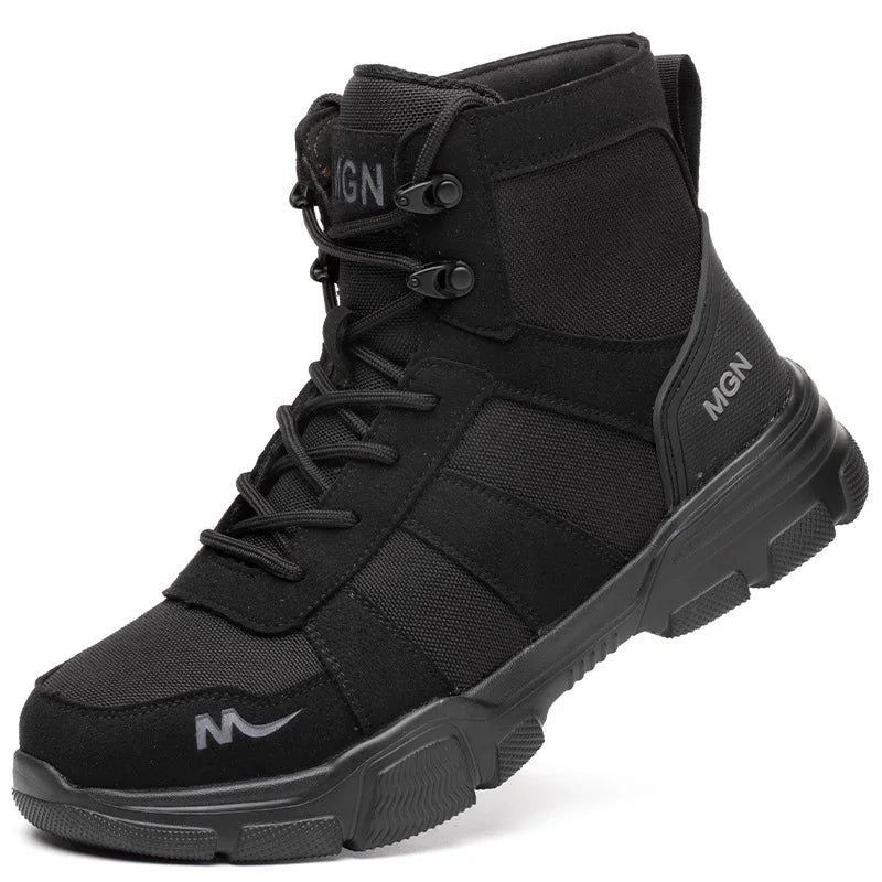 Work Boots Indestructible Safety Shoes Men Steel Toe Shoes Puncture-Proof Sneakers Male Footwear Shoes Women Non Slip Work Shoes - TrendForce25