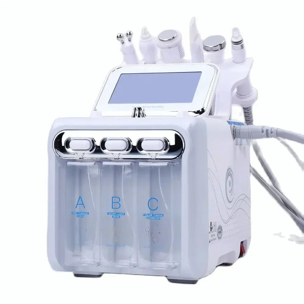 New Arrival! Multifunction skin care device 7 in 1 anti aging small bubble H2O2 hydrogen oxygen jet beauty machine with Led Mask - TrendForce25