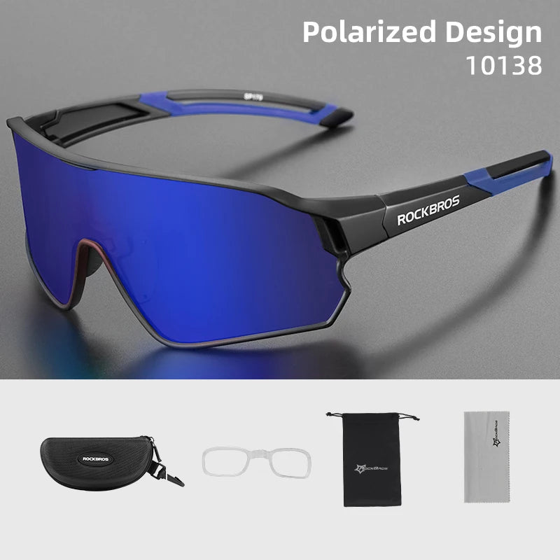 ROCKBROS Polarized Glasses UV400 Sunglasses Sport Protection Glasses Bicycle Eyewear Outdoor Hiking Camping Golf Cycling Goggles - TrendForce25