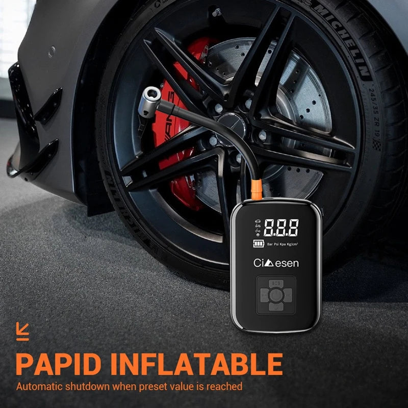 1pc Car Wireless Air Pump 150PSI Portable Electric Tire Inflation For Car Bicycle Motorcycle Air Compressor Inflator US Shipping - TrendForce25