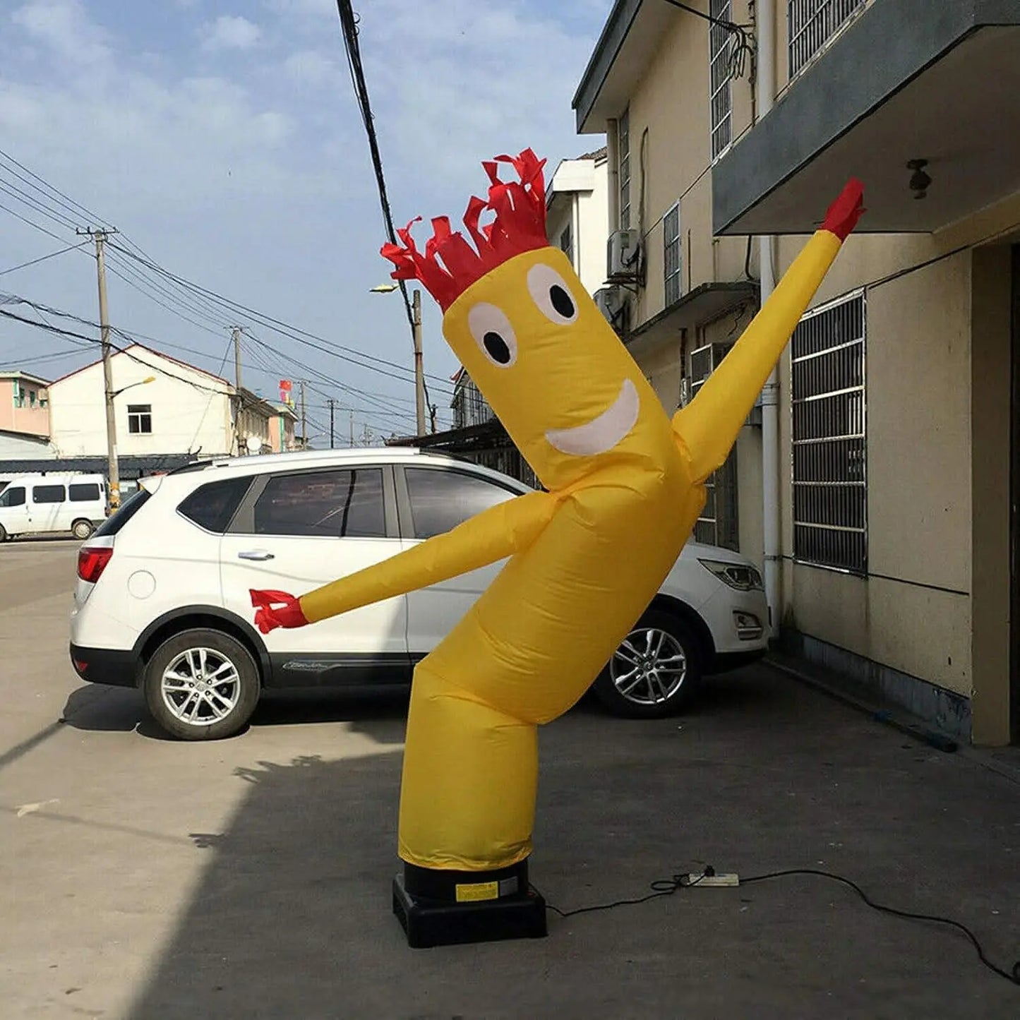 10FT Air Dancers Inflatable Tube Man Set,Inflatable Dancing Doll Sky Man Wind Sky Wavy Dancer Inflatable Advertising Air Puppet