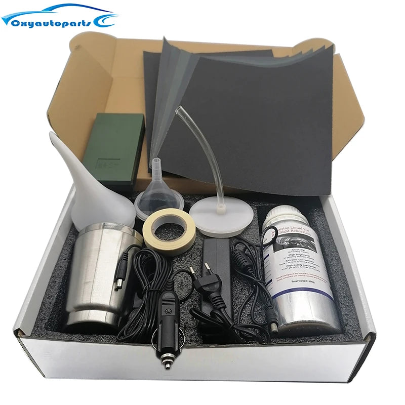 Car Headlight Polish Restoration Kit Car Headlight Repair Renovation Kit 800G Headlamp Liquid Polymer Auto Tool Set - TrendForce25