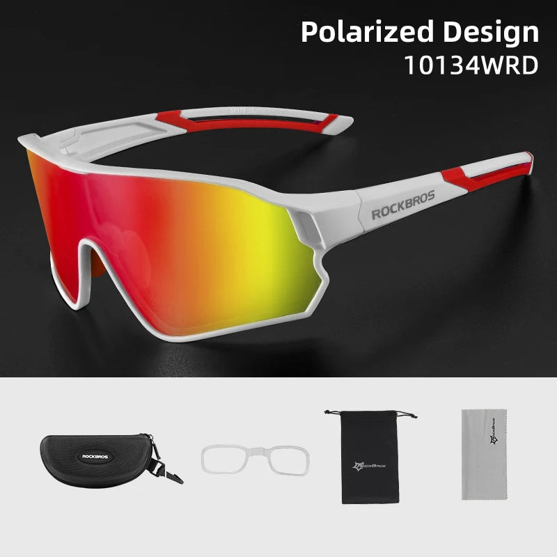 ROCKBROS Polarized Glasses UV400 Sunglasses Sport Protection Glasses Bicycle Eyewear Outdoor Hiking Camping Golf Cycling Goggles - TrendForce25