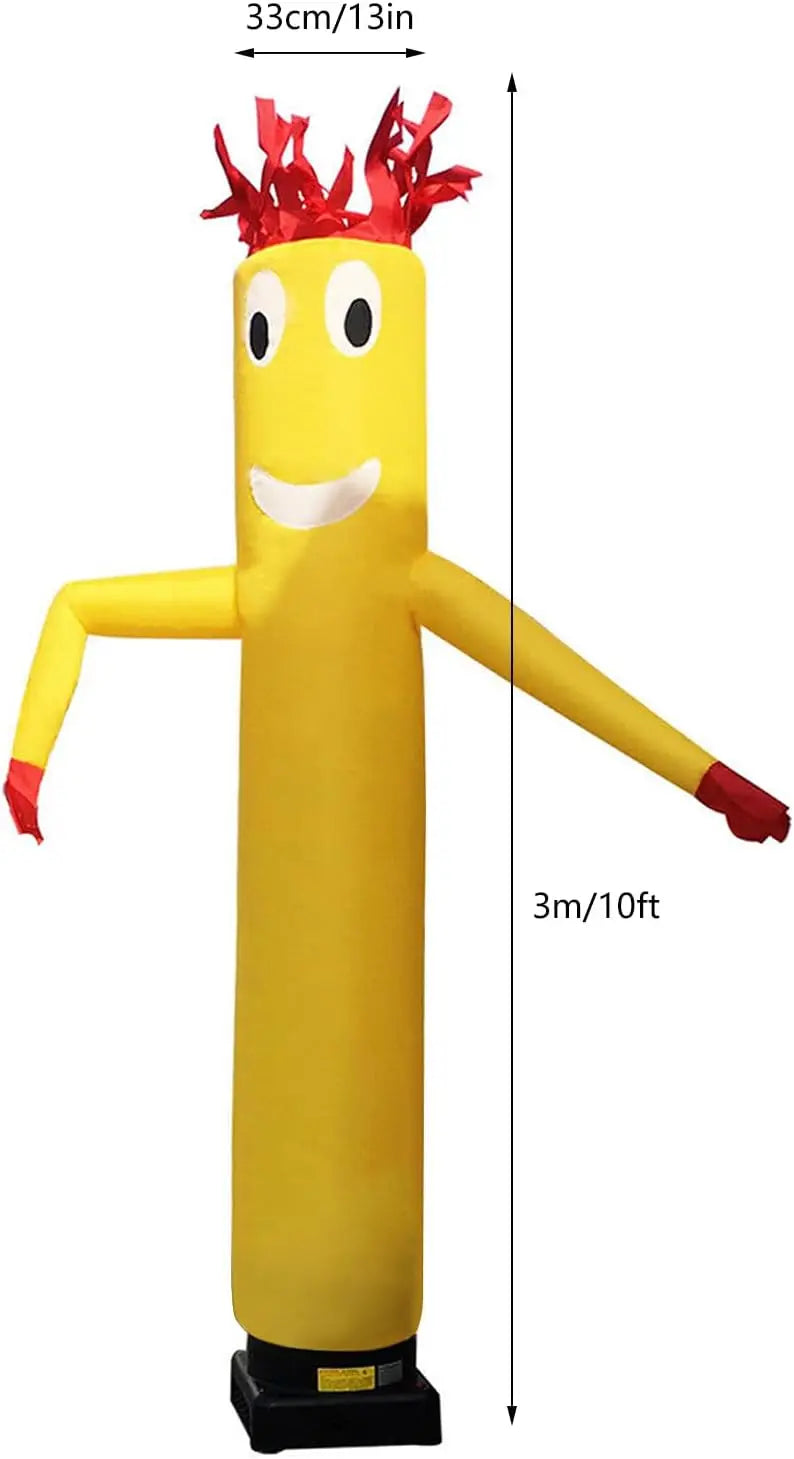 10FT Air Dancers Inflatable Tube Man Set,Inflatable Dancing Doll Sky Man Wind Sky Wavy Dancer Inflatable Advertising Air Puppet