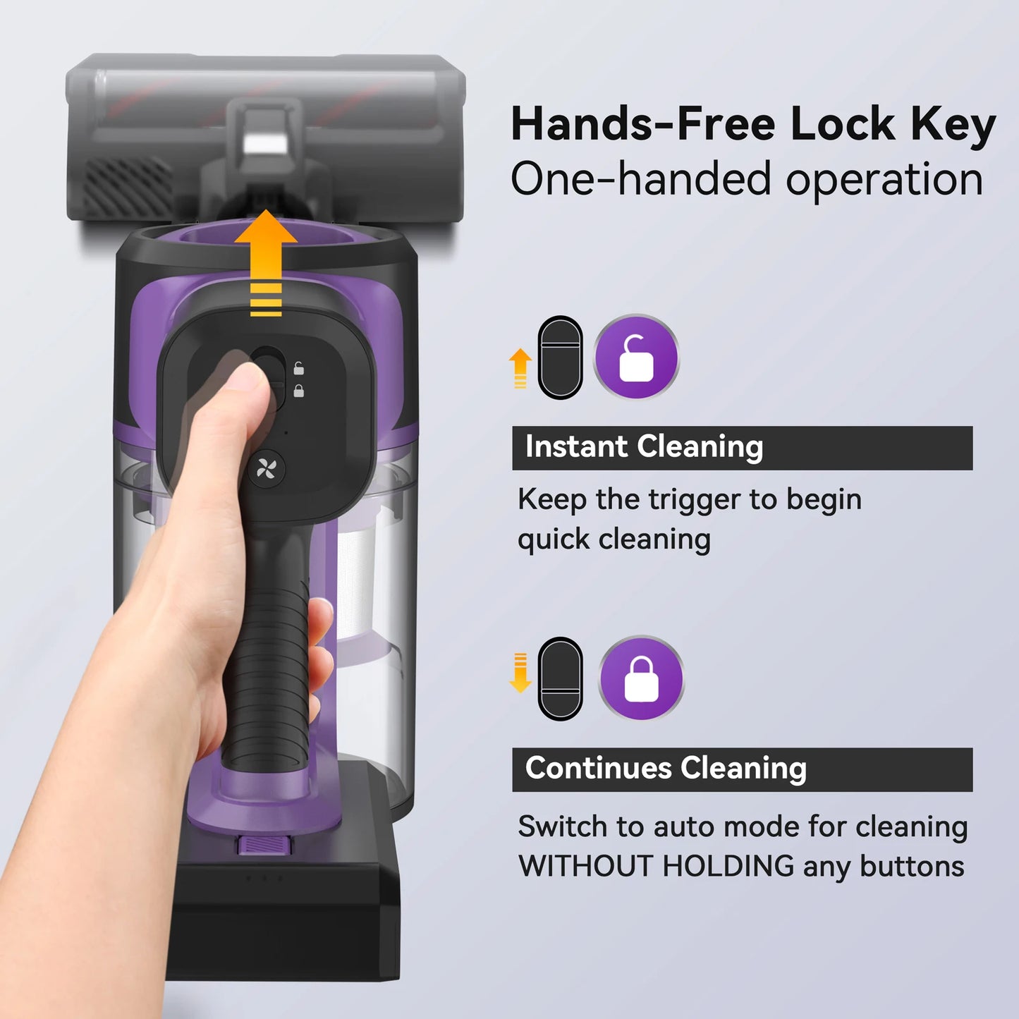 INSE S10 Cordless Vacuum Cleaner, 6-in-1 Stick Vacuum with 30Kpa 350W Suction, Max 50 Min Runtime Rechargeable Vacuum Cleaner - TrendForce25