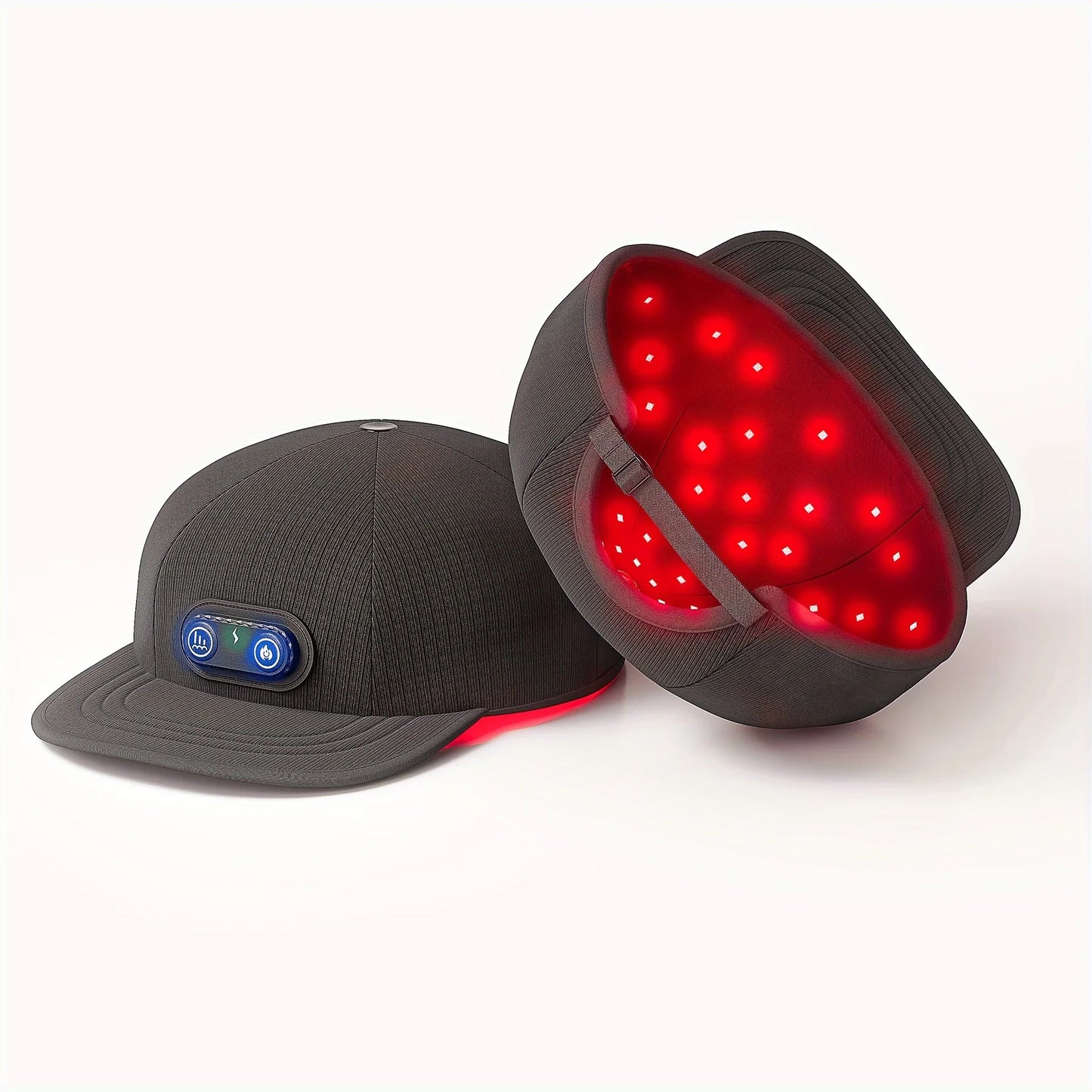Hair Grow Cap Red Light Therapy Head LED Red Infrared Device lamp Relax Brain Hair Skin Treatment Insomnia Heating Hat Head - TrendForce25