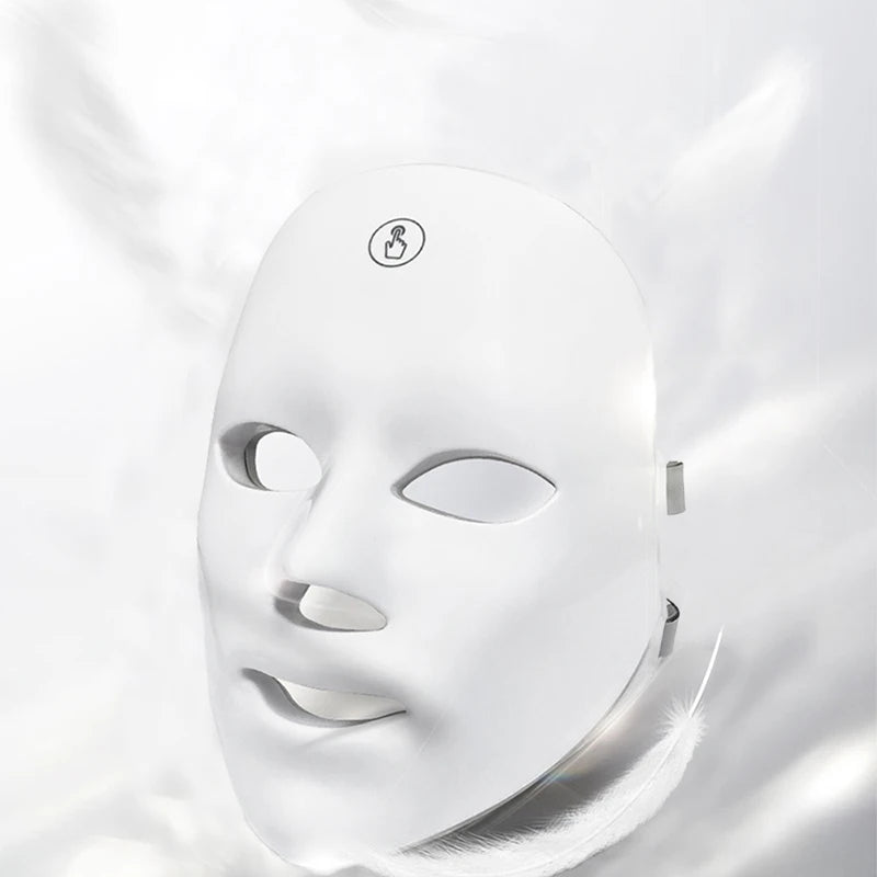 LED mask skin beauty device with 7-color LED light source for care skin manager USB rechargeable skin manager facial massager