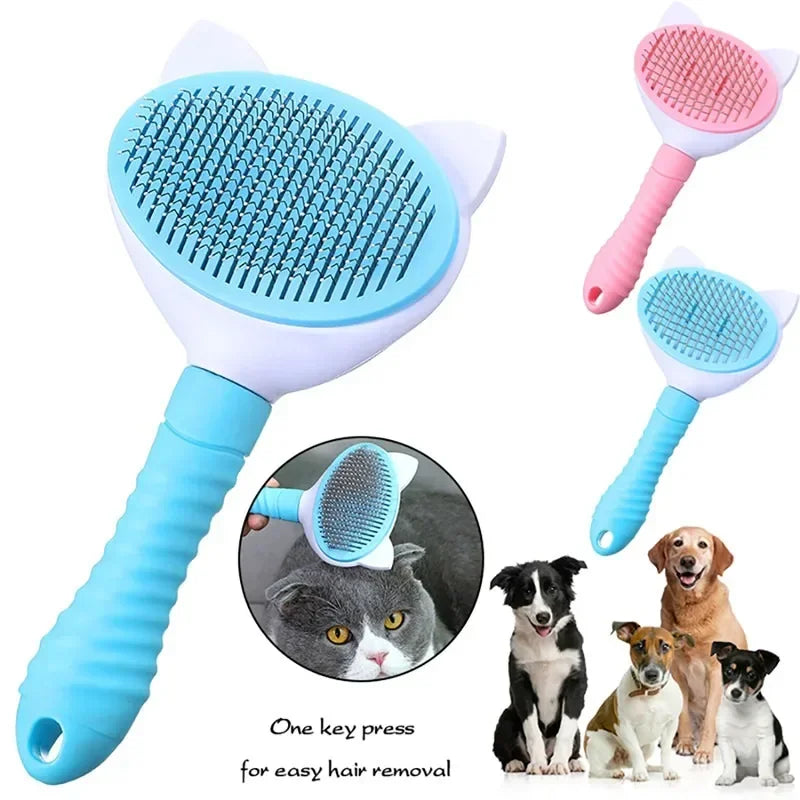 Pet Comb Cat Cleaning Supplies High Quality Self cleaning Brush Professional Grooming brush for Dogs, Cats pets Glove dog Bath - TrendForce25