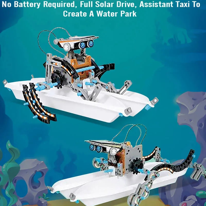 12 In 1 Science Experiment Solar Robot Toy STEM Toy Kits Education Robot Programming Experiment Outdoor Toys Children's Day Gift