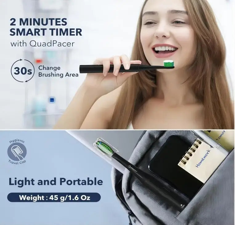 Sonic Electric Toothbrush for Adults and Kids, 1.5H Charge for 90 Days, 40,000 VPM Power Toothbrush, Ultrasonic Electric Tooth - TrendForce25