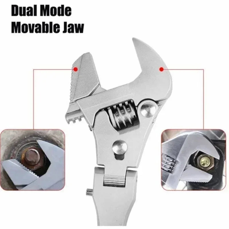 Multifunction 5 in1 Torque Wrench 10 Inch Adjustable Ratchet Wrench 180 Degree Folding Spanner Household Maintenance Manual Tool
