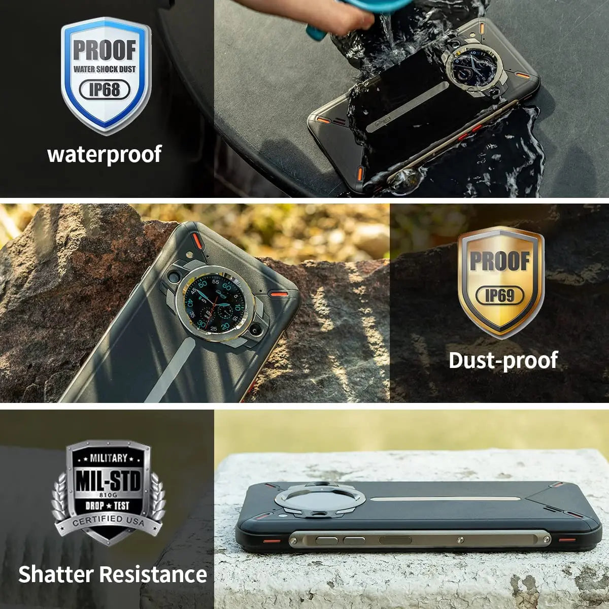 Unihertz Ticktock S Rugged 5G Smartphone 8GB 256GB Cell Phone 5200mAh Mobile Phone 64MP Camera 30W 6.53" Screen Dimensity 700 - TrendForce25