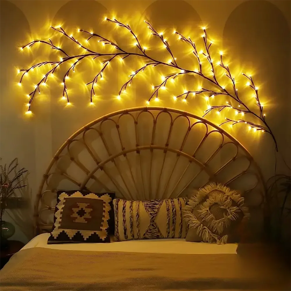 Outdoor Lighting Light String Solar Tree and Vine Lamp 96LED Tree Branches Light Waterproof Garland Home Decorative Lights - TrendForce25