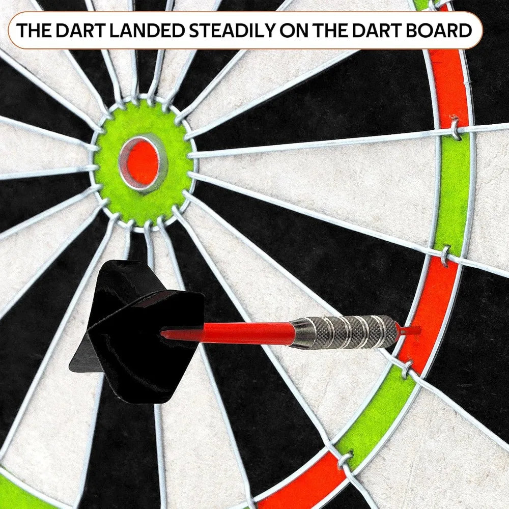 Dartboard Cabinet Set - Easy Assembly One Piece Sports Hemp Dartboard Scoreboard - Play Immediately - 6 Dart Chalk Set for Home