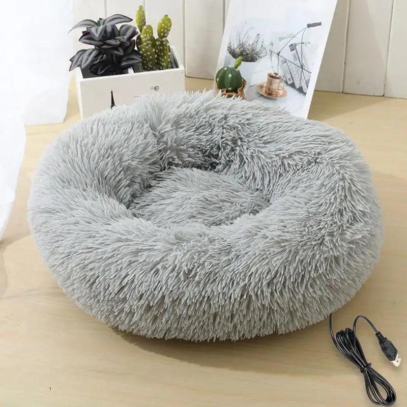 Electric Heated Dog Bed Soft and Comfortable Pet Heating Pads USB Charging Cat Mat winter Warm Indoor Pet Bed Heating Dogs nest