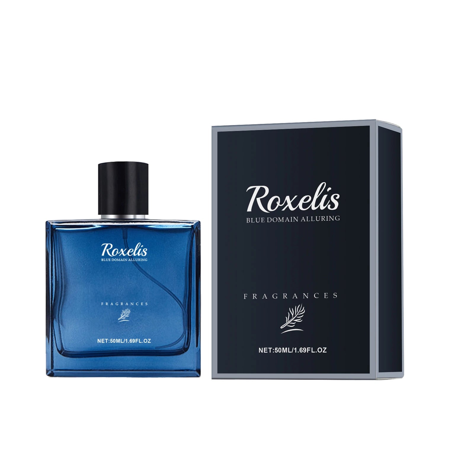 Roxelis 50ml Charming Cologne Perfume Spray for Men Blue Domain Lasting Fragrance with Pheromone for Romantic Dating - TrendForce25