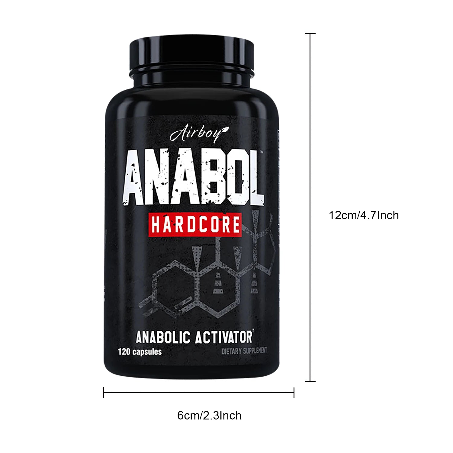 ANABOLIC - Men's Health Support Supplements - 120 Capsules - TrendForce25