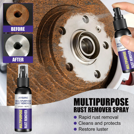 Jaysuing 50ml Rust Remover Spray Metal Surface Polish Anti Rust Paint Car Maintenance Iron Cleaning Rust Stain Remover Cleaner - TrendForce25