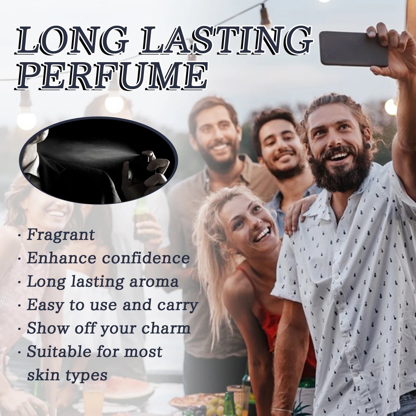 Roxelis 50ml Men Glamour Perfume Spray Cologne Light Fresh Pheromone Romantic Dating Fragrance - TrendForce25