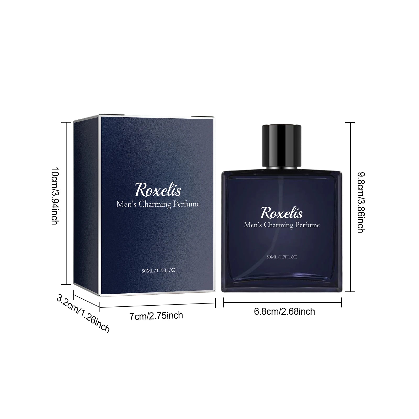 Roxelis 50ml Men Glamour Perfume Spray Cologne Light Fresh Pheromone Romantic Dating Fragrance - TrendForce25