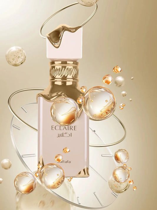 Lattafa Eclaire Eau de Parfum 100ml – Sweet Vanilla & Musk | Long-Lasting Feminine Scent for Daily Wear or Date Night
