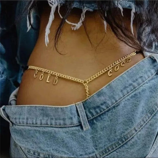 Personalized Lettering Body Chain Custom Sexy Waist Chain for Women Customized Name Belly Chain Gifts - TrendForce25