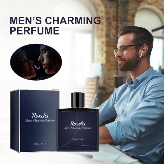 Roxelis 50ml Men Glamour Perfume Spray Cologne Light Fresh Pheromone Romantic Dating Fragrance - TrendForce25