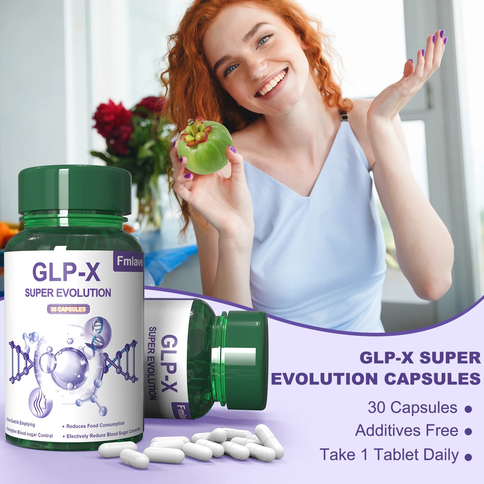GLP-X Super Evolution, Metabolism & Appetite Support, 30 Capsules – Supports Digestion & Gut Health - TrendForce25