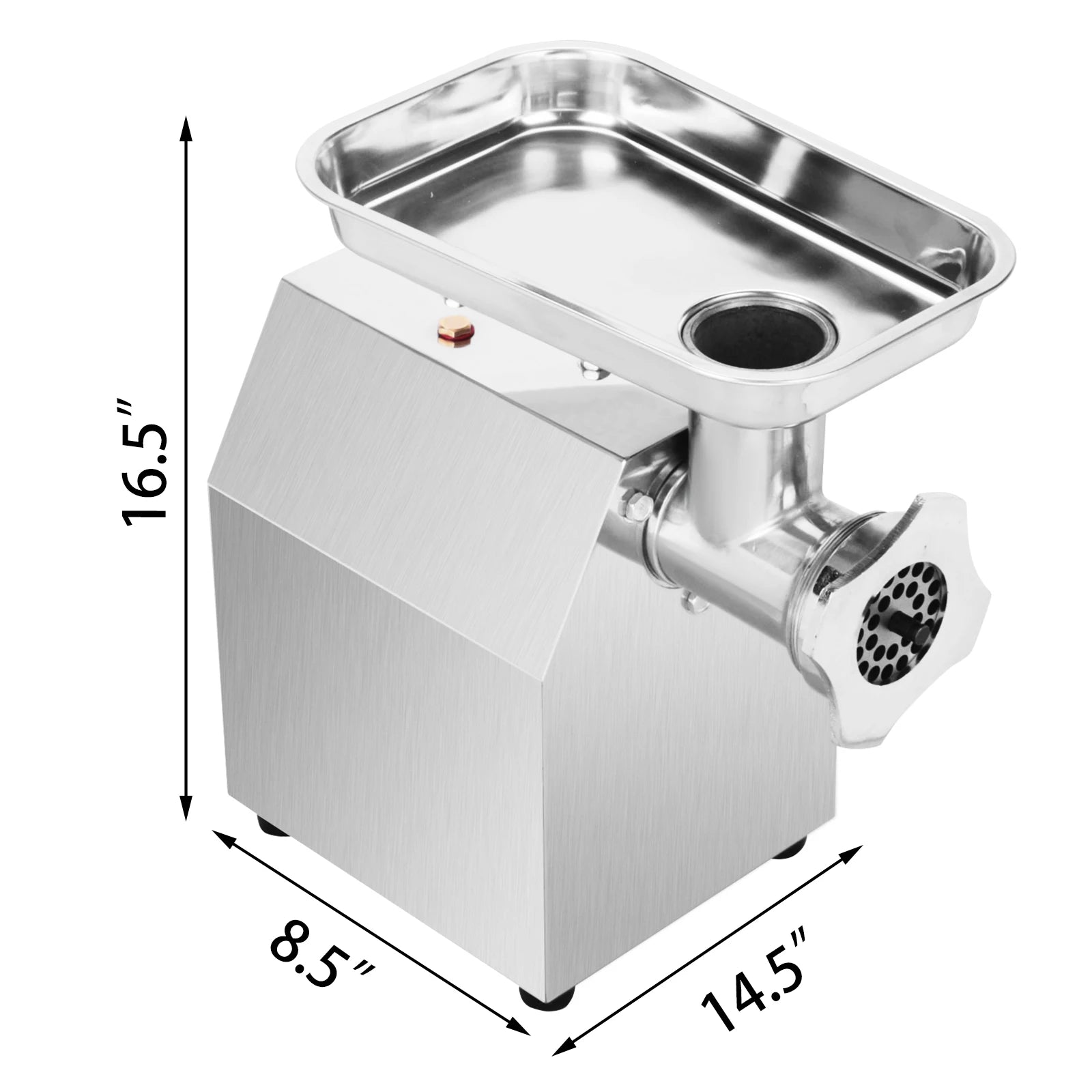 SucceBuy 250Kg/H Electric Meat Mincer Grinder Commercial Kitchen Chopper Food Processor Sausage Maker Machine Home Appliance - TrendForce25
