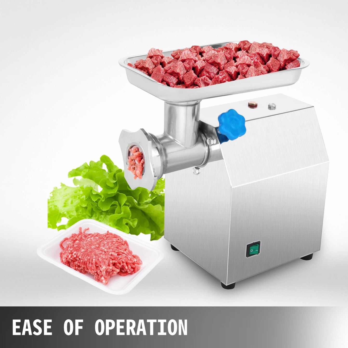 SucceBuy 250Kg/H Electric Meat Mincer Grinder Commercial Kitchen Chopper Food Processor Sausage Maker Machine Home Appliance - TrendForce25