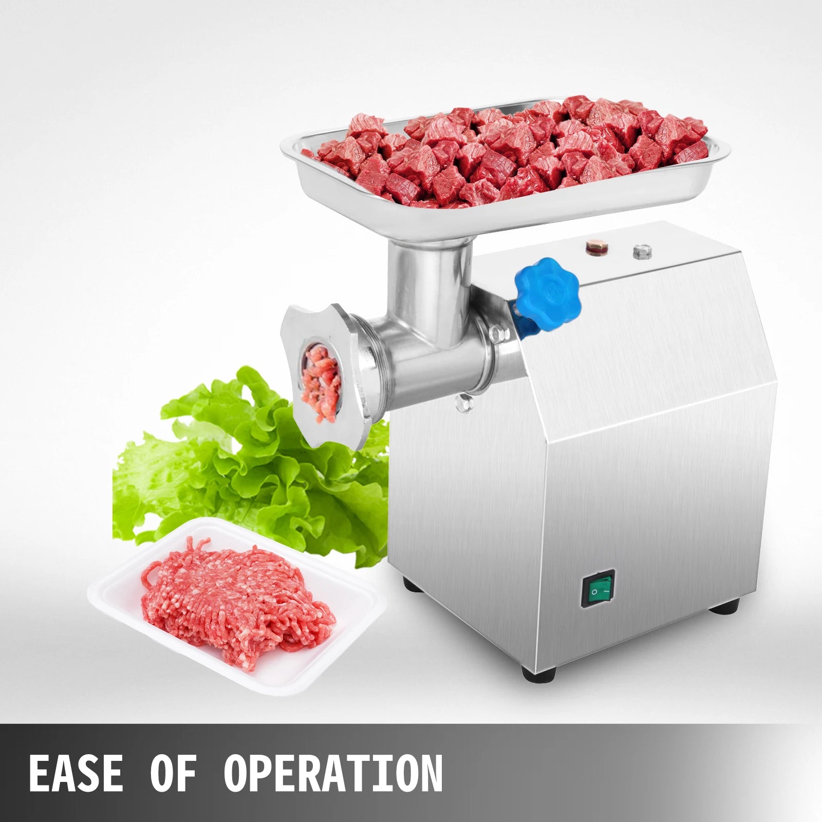 SucceBuy 250Kg/H Electric Meat Mincer Grinder Commercial Kitchen Chopper Food Processor Sausage Maker Machine Home Appliance - TrendForce25