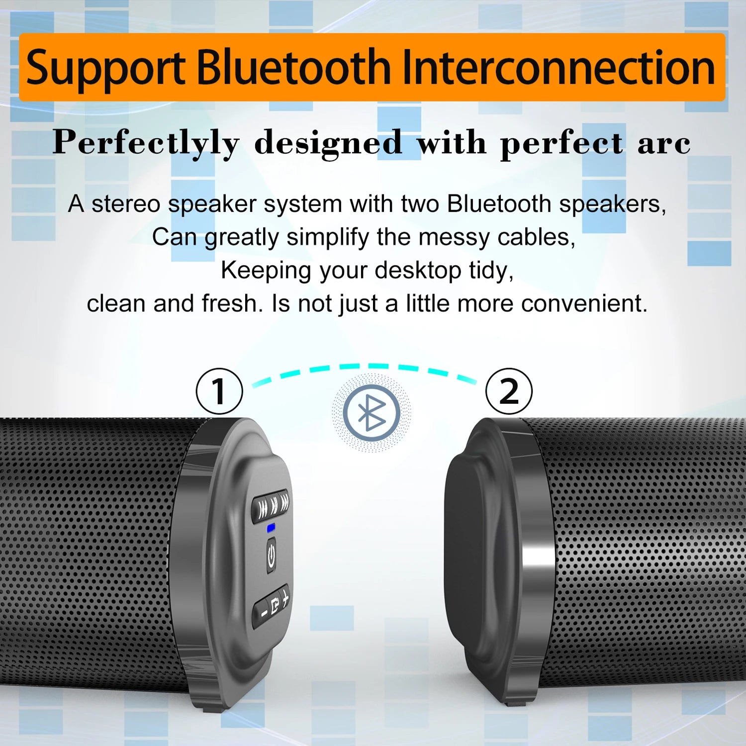 2024 Soundbar Sound Wireless Bluetooth Car Computer Speaker Stereo Tv Home Theater Sombar For 3.5mm Output PC - TrendForce25