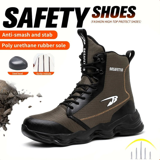 Fashionable breathable anti-smash and anti-puncture safety shoes - TrendForce25