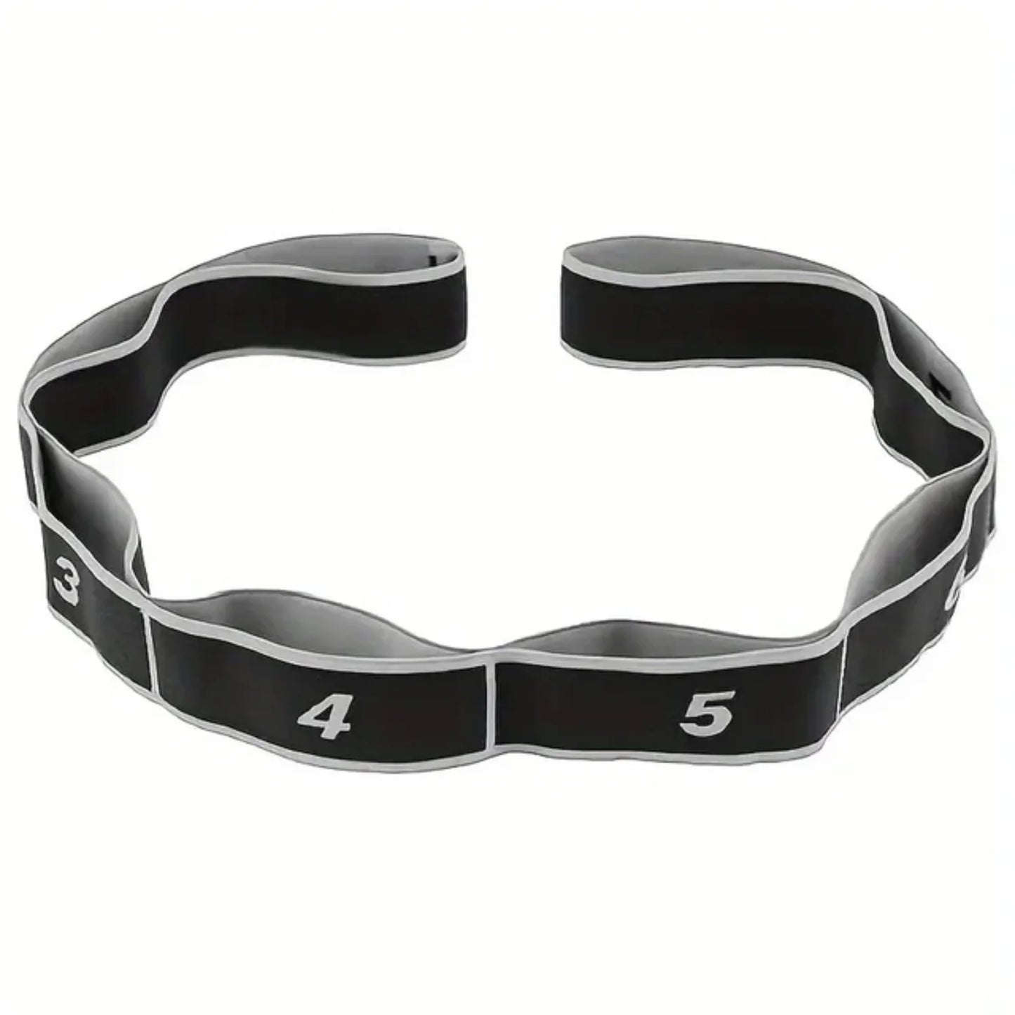 Yoga elastic Resistance Band Elastic band 8 separate rings Gymnastics stretch resistance band Gym elastic fitness training