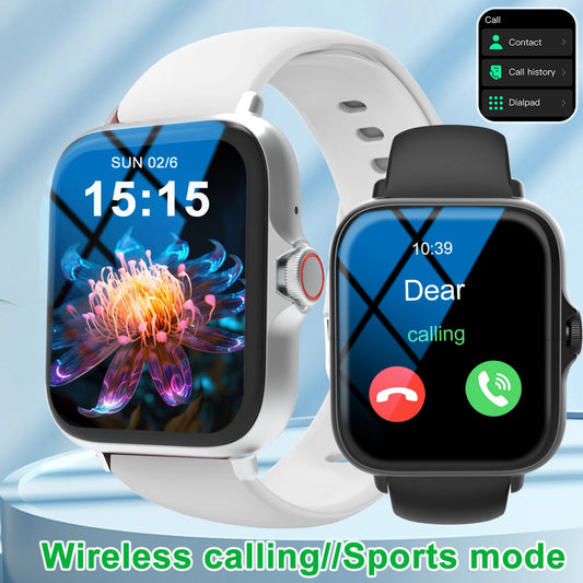 Smart watch with full touch screen, call, message reminder, music control and other functions, compatible with iPhone/android mo - TrendForce25