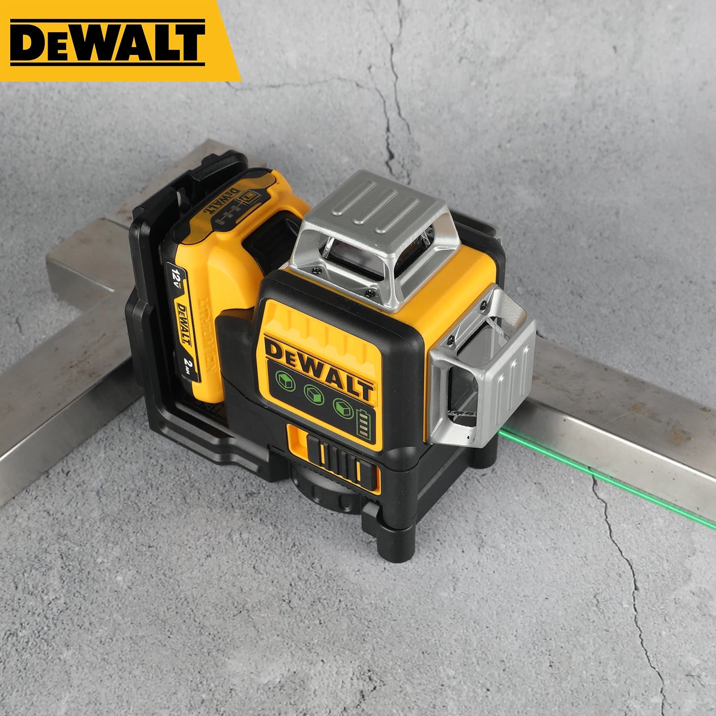 Dewalt DW089LG 12-Line Green Beam Laser Level - 360° 3-Side Coverage, 12V Li-Ion, Jobsite Ready for Any Task - TrendForce25