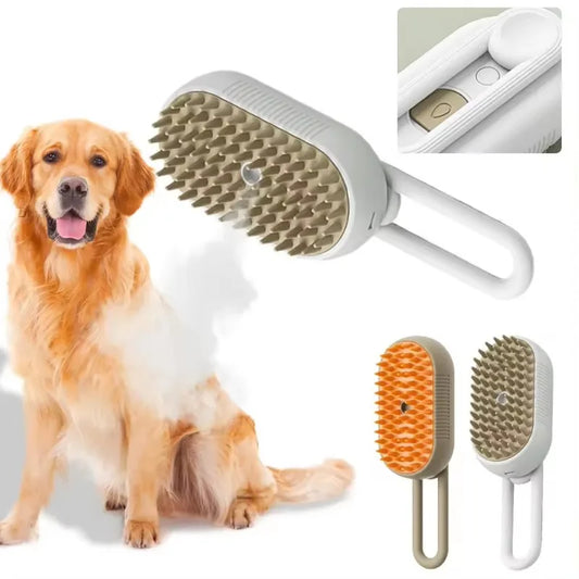 Pet Steam Brush Steam Cats Comb Electric Sprayer for Massage Wool Cat Brush Vaporizer Hair Removal Grooming Pets Accessories - TrendForce25