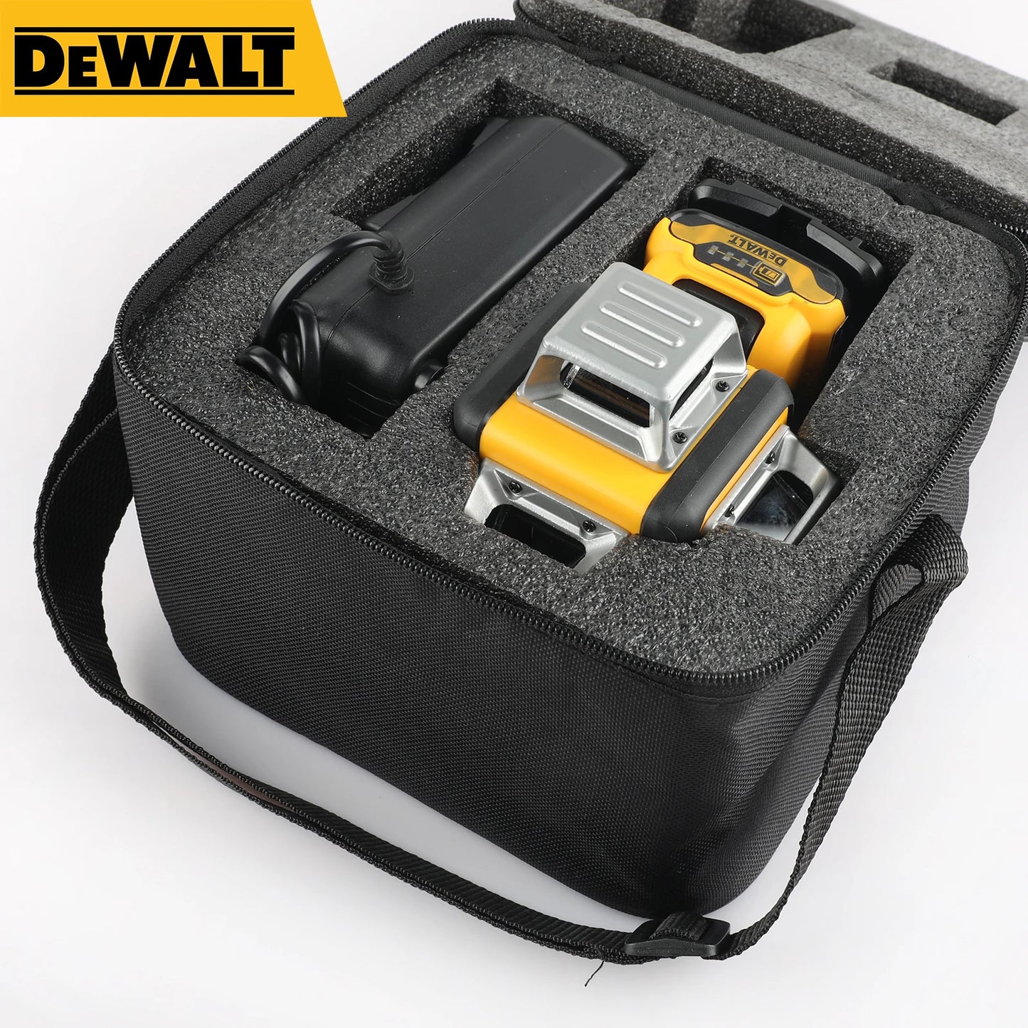 Dewalt DW089LG 12-Line Green Beam Laser Level - 360° 3-Side Coverage, 12V Li-Ion, Jobsite Ready for Any Task - TrendForce25