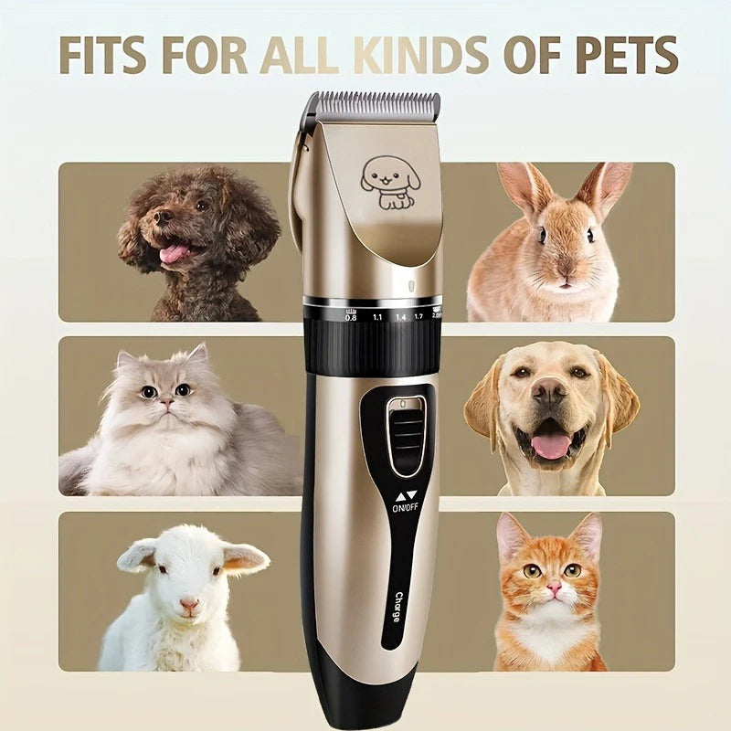 Pet Hair Trimmer Kit Electric Precision Clippers Perfect for Professional Grooming at Home, Ideal for Dogs and Cats - TrendForce25