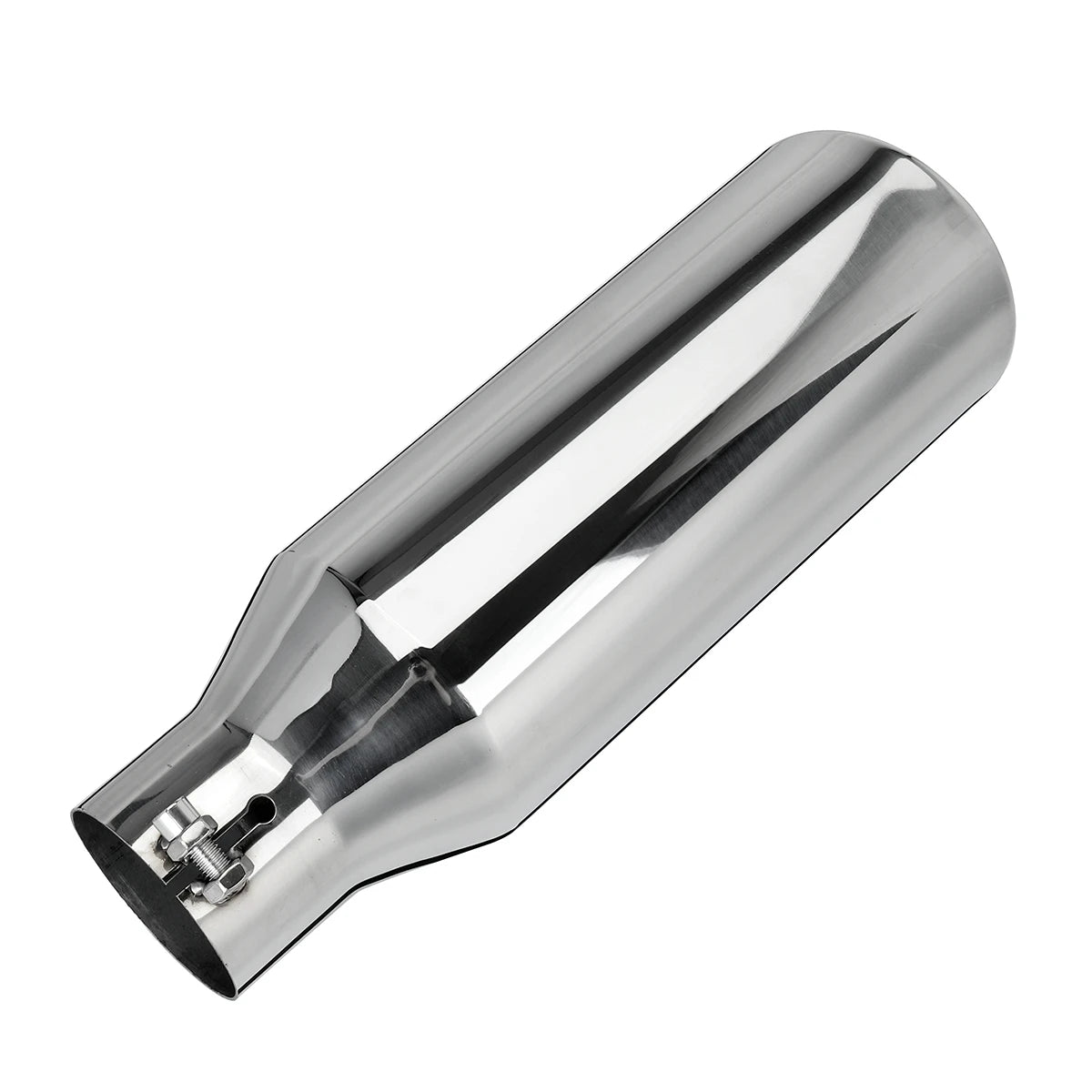 Universal Car Straight Exhaust Tip 2.5 Inch Inlet 4 Inch Outlet 12 Inch Length Stainless Steel Muffler Tip For Car Tailpipe