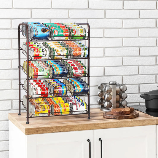 Can rack storage rack, 5-layer can storage dispenser can accommodate 60 cans - TrendForce25