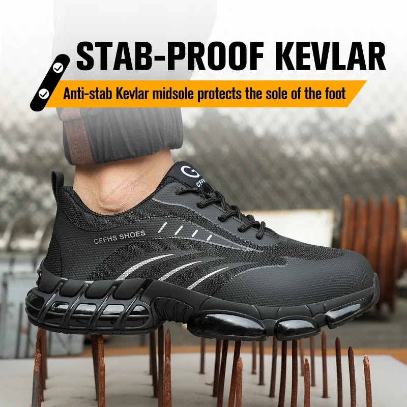 Breathable, lightweight and comfortable anti-smash and anti-puncture safety shoes - TrendForce25