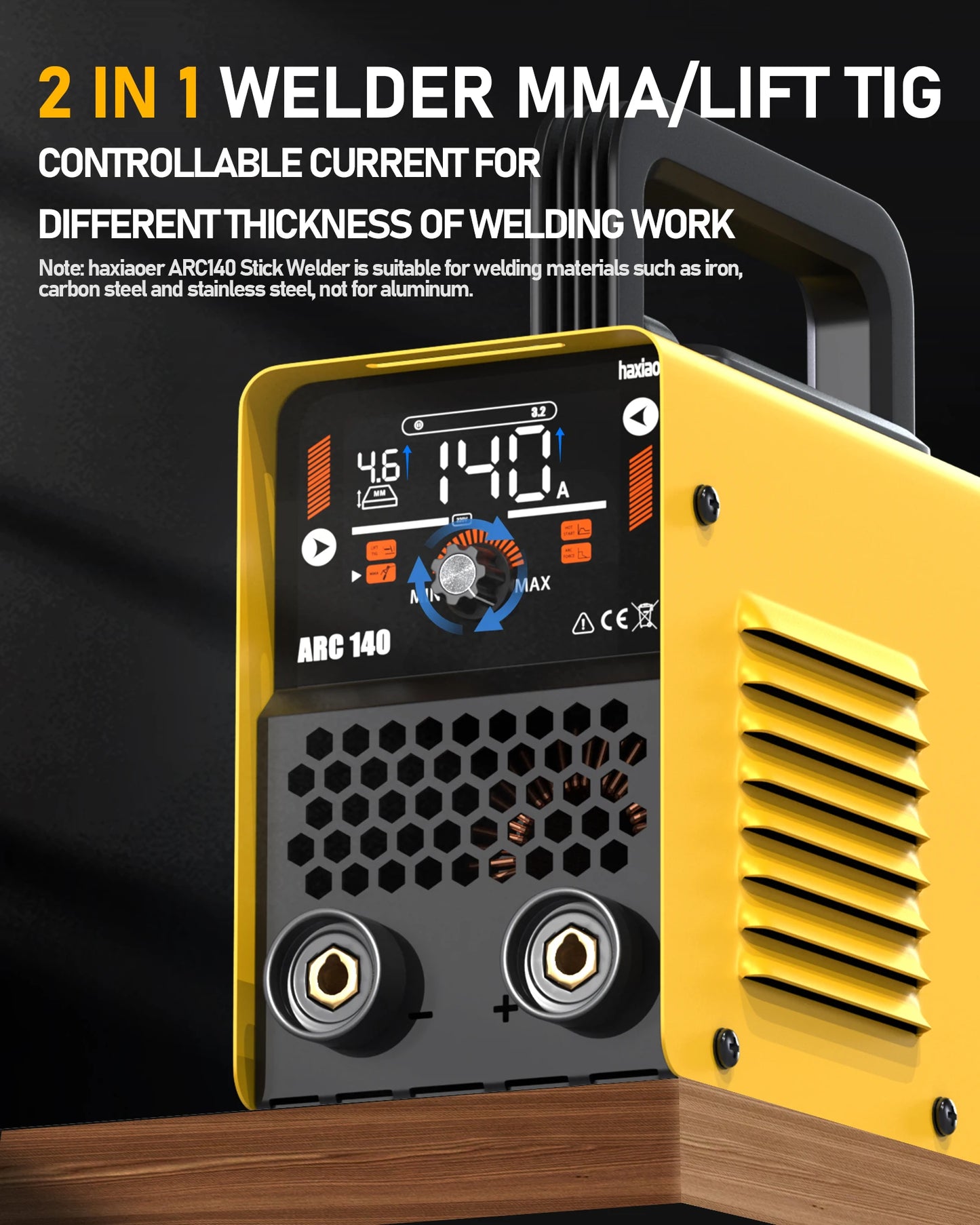 HAXIAOER ARC140 120A 110v portable professional welding machine automatically matches electrode diameter and welding thickness - TrendForce25