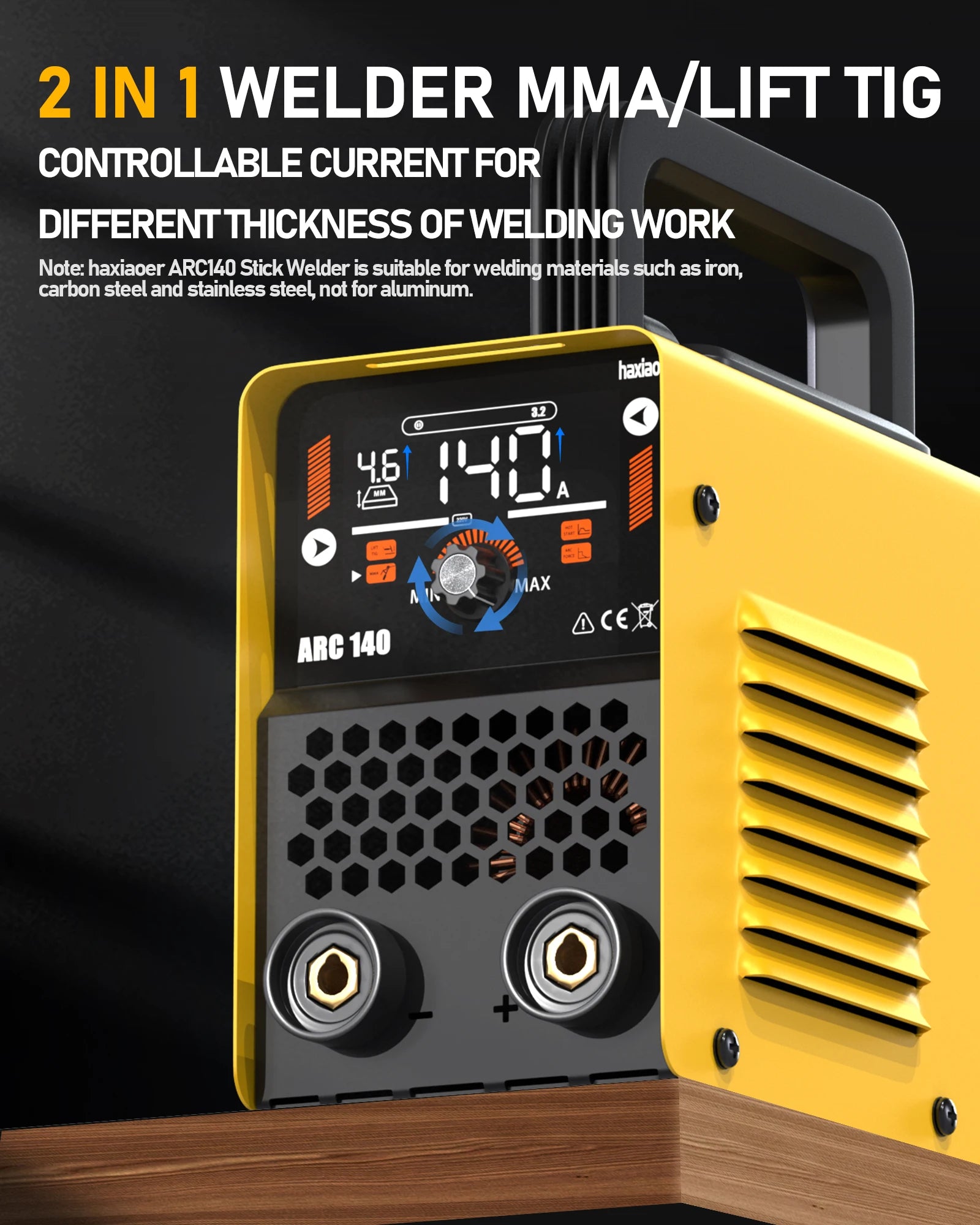 HAXIAOER ARC140 120A 110v portable professional welding machine automatically matches electrode diameter and welding thickness - TrendForce25