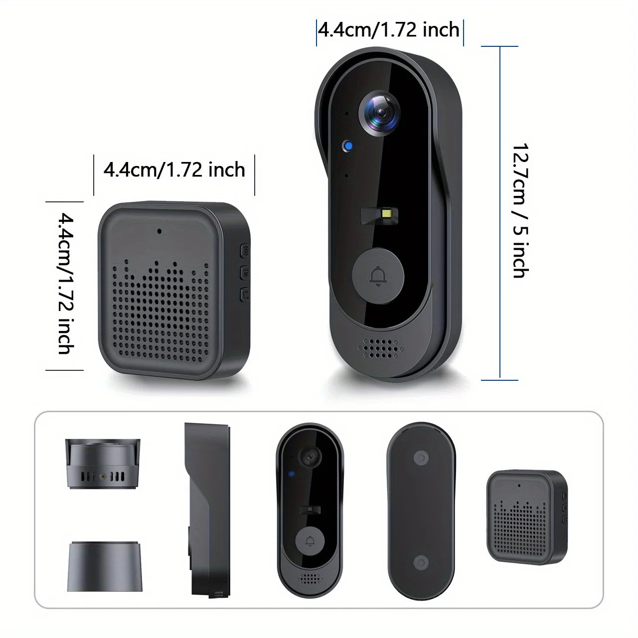 Tuya WiFi Home Smart Video doorbell Outdoor bidirectional HD door eye camera 1080P support SD card cloud storage waterproof - TrendForce25